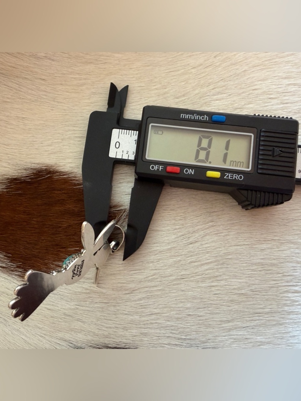 ❤️ Spiny Oyster, Kingman Turquoise Red Coral Hummingbird Navajo Sterling Pendant - Picture 9 of 12